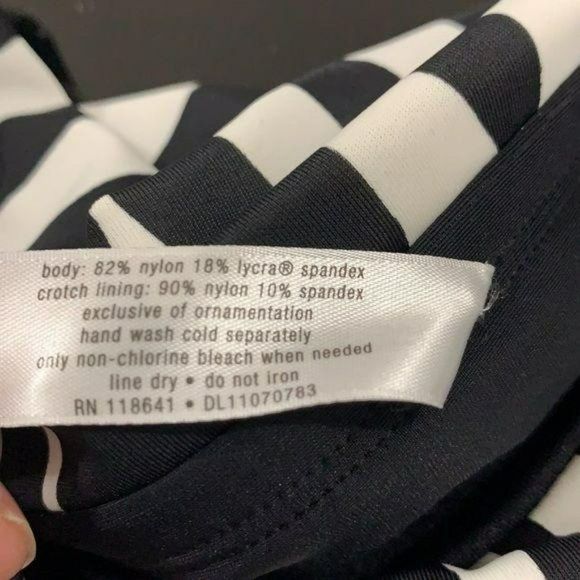 Lane Bryant Woman's Plus Size Black Skort‎ Bikini Bottom Swim Shorts Size 22 - Picture 6 of 6